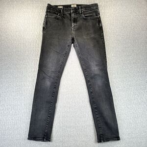 J.Crew Style 250 Stretch Women's‎ pants Size (32x30) black jeans, slim fit waist